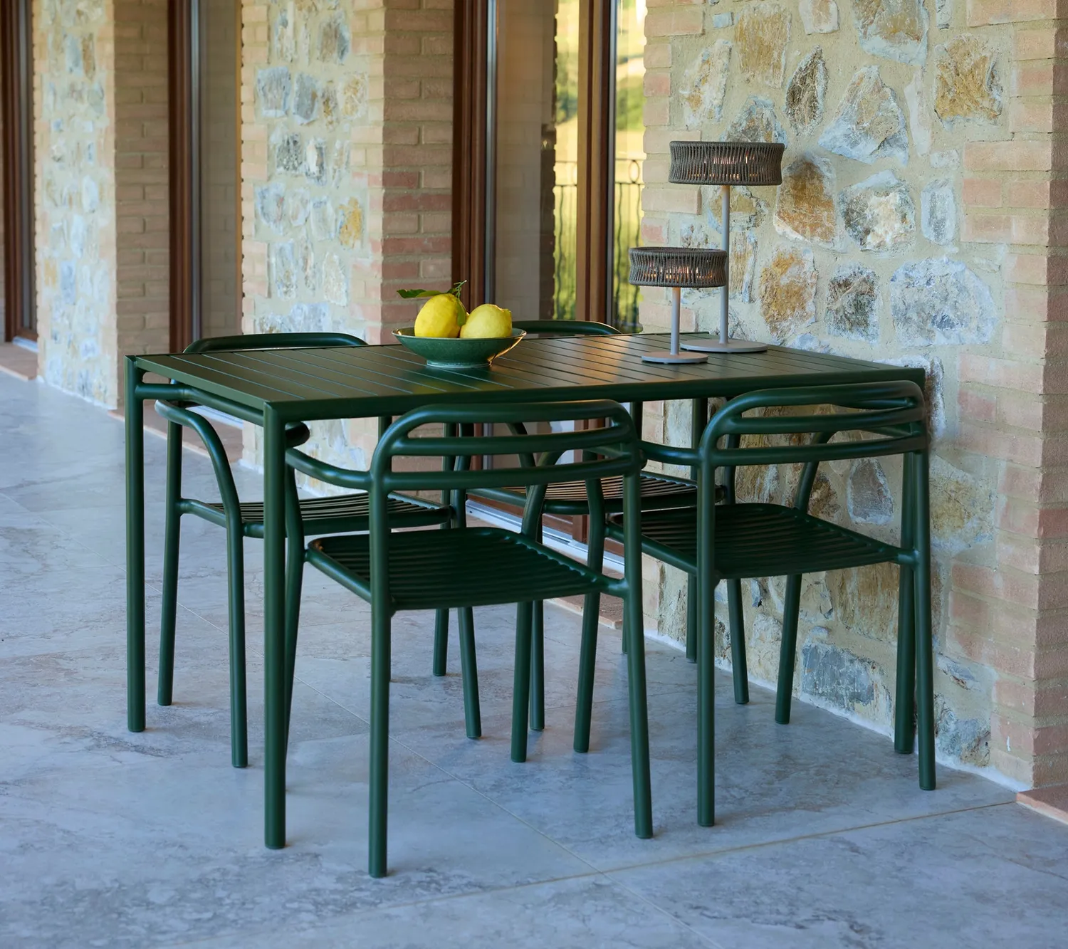 Cane-line Bliss Esstisch rechteckig Sand Aluminium