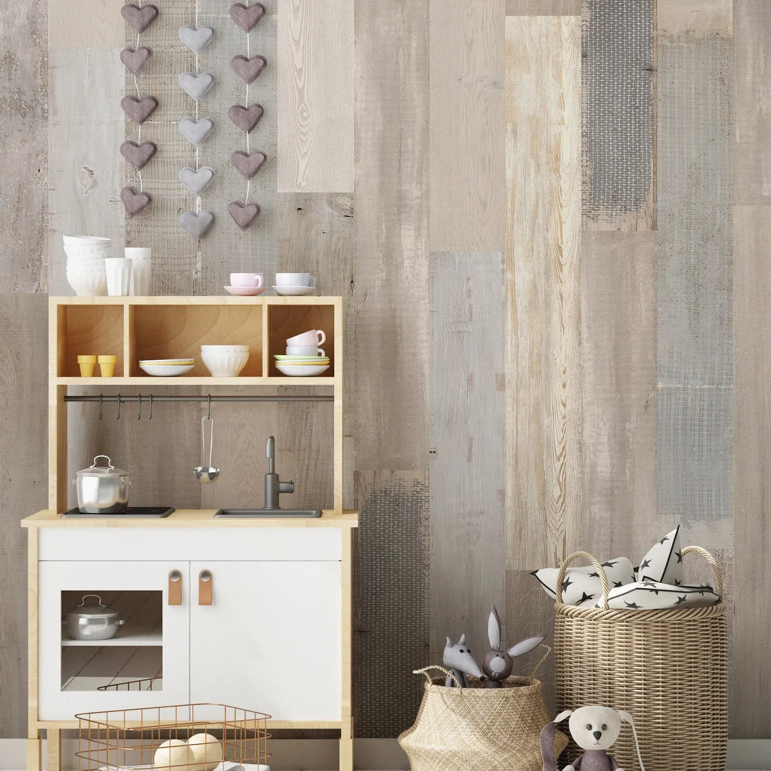 Grosfillex Accent Amazonia Wandverkleidung Holzoptik Kit