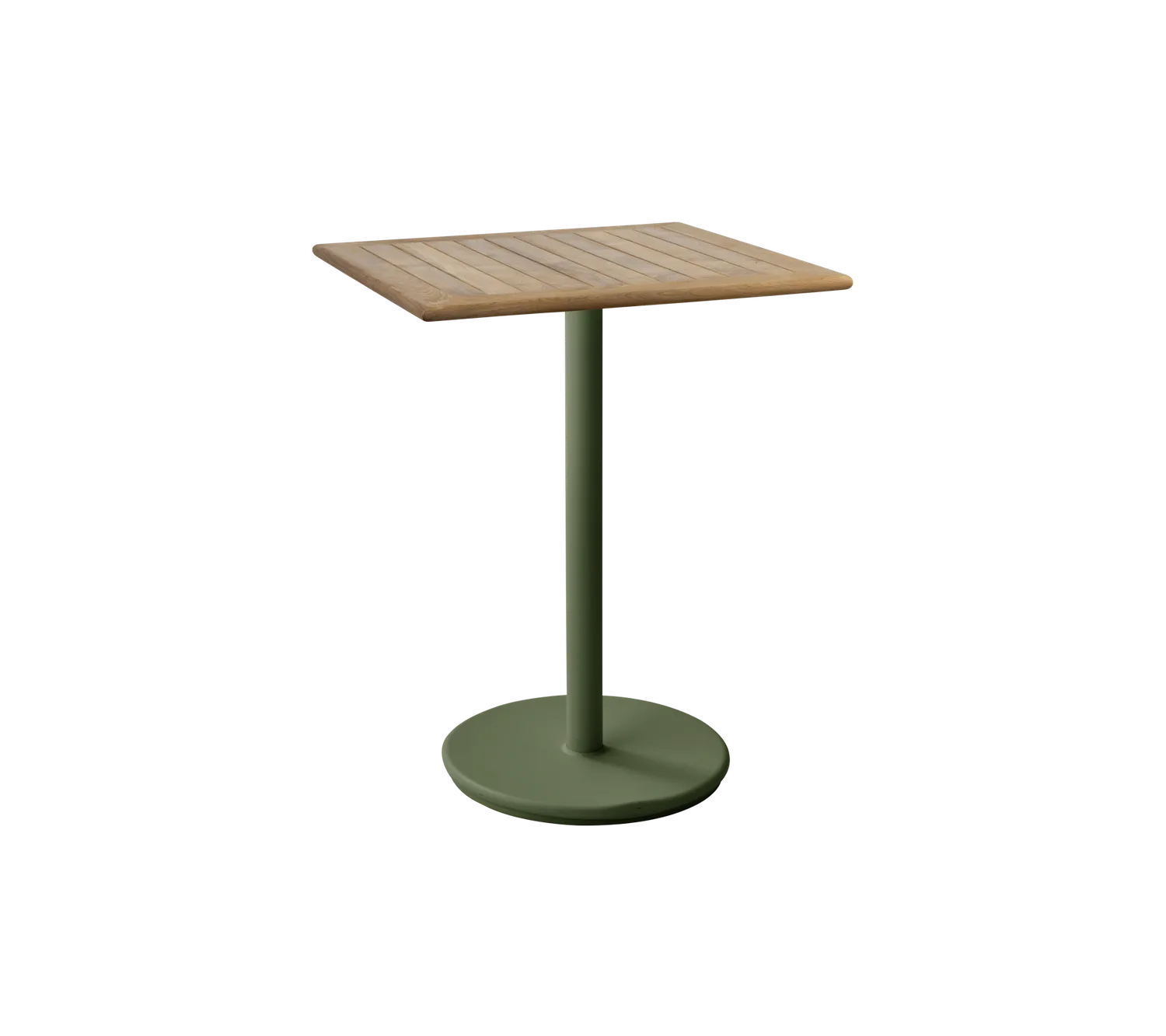 Cane-line Go café Tisch 72x72 cm Darkgrün Teak wetterfest