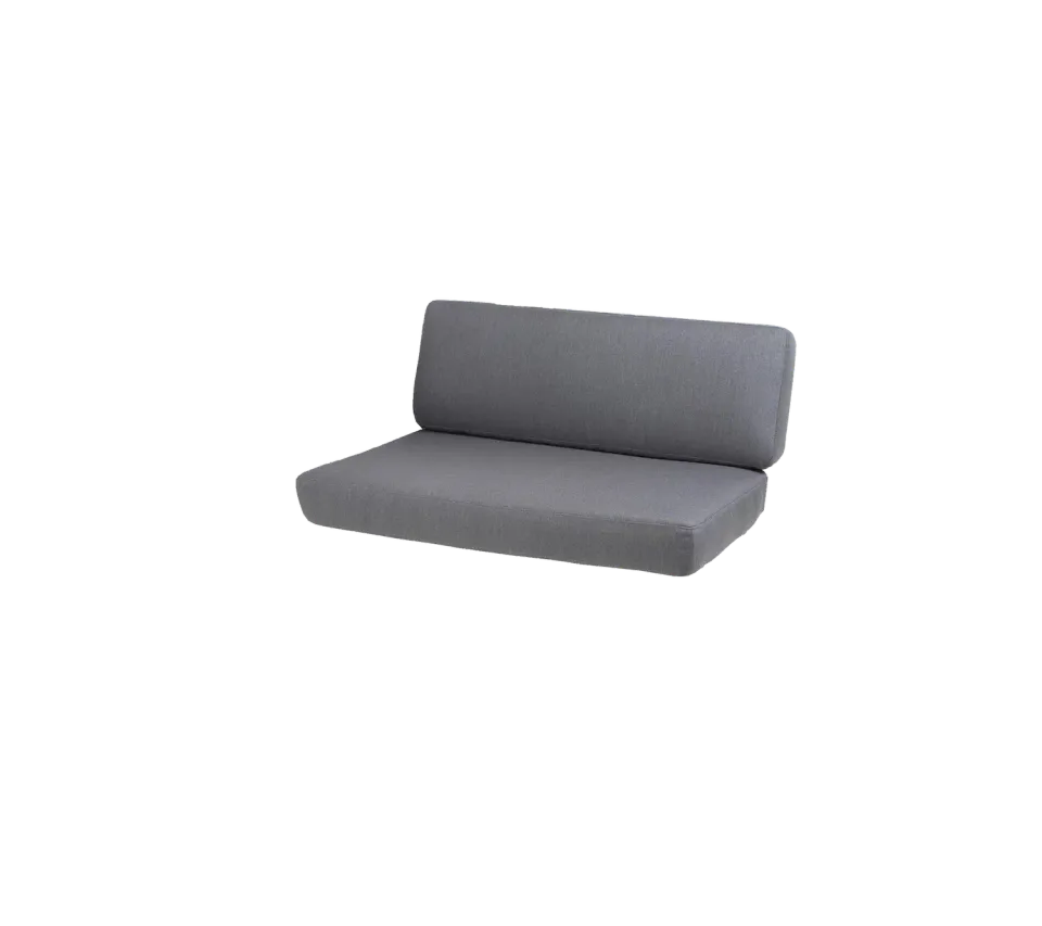 Cane-line Savannah 2-Sitzer-Sofa linkes Modul Kissen-Set grau QuickDry
