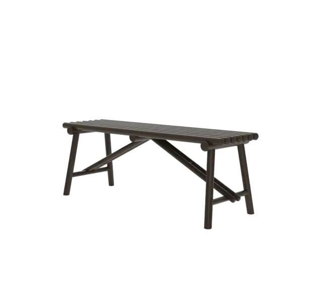 Cane-line Sticks Bench Indoor Sitzbank Mahagoni Dunkelbraun Flur