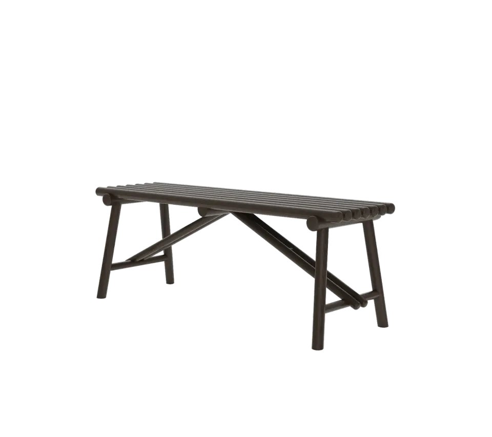 Cane-line Sticks Bench Indoor Sitzbank Mahagoni Dunkelbraun Flur
