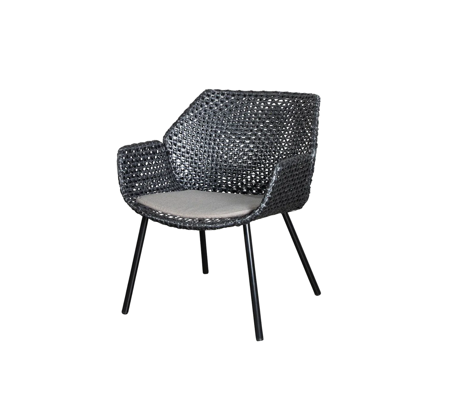 Cane-line Vibe Kissen Loungesessel Dunkelgrau Wove
