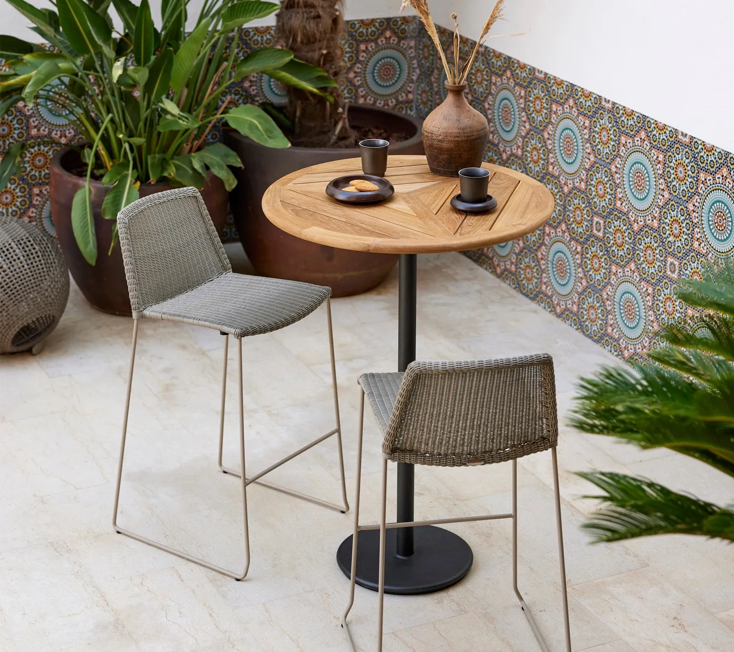 Cane-line Breeze Barhocker Schwarz Weave
