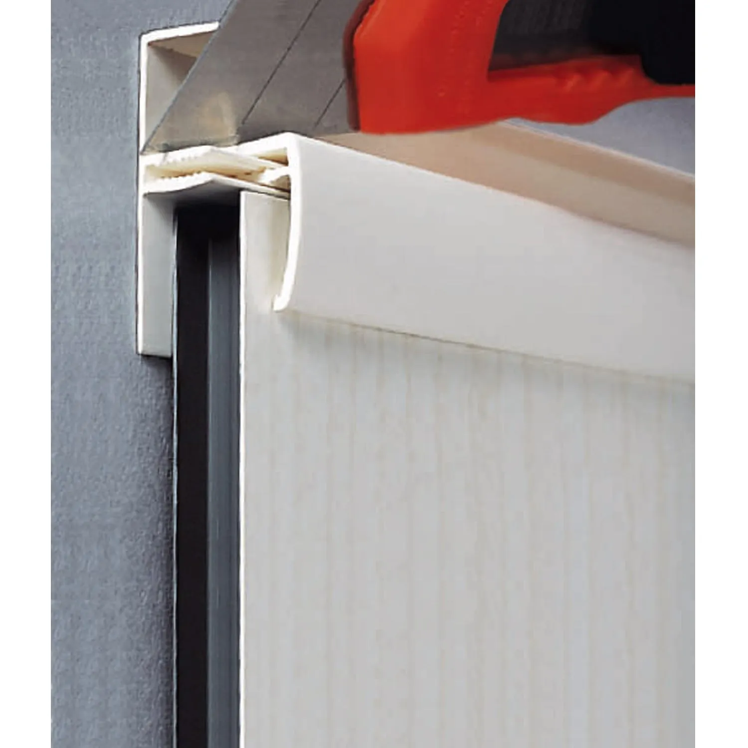 Grosfillex Abschlussprofil Multifunktion Weiß PVC-Paneele