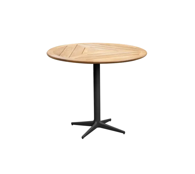Cane-line Drop café Tisch Ø80 cm Teak wetterfest