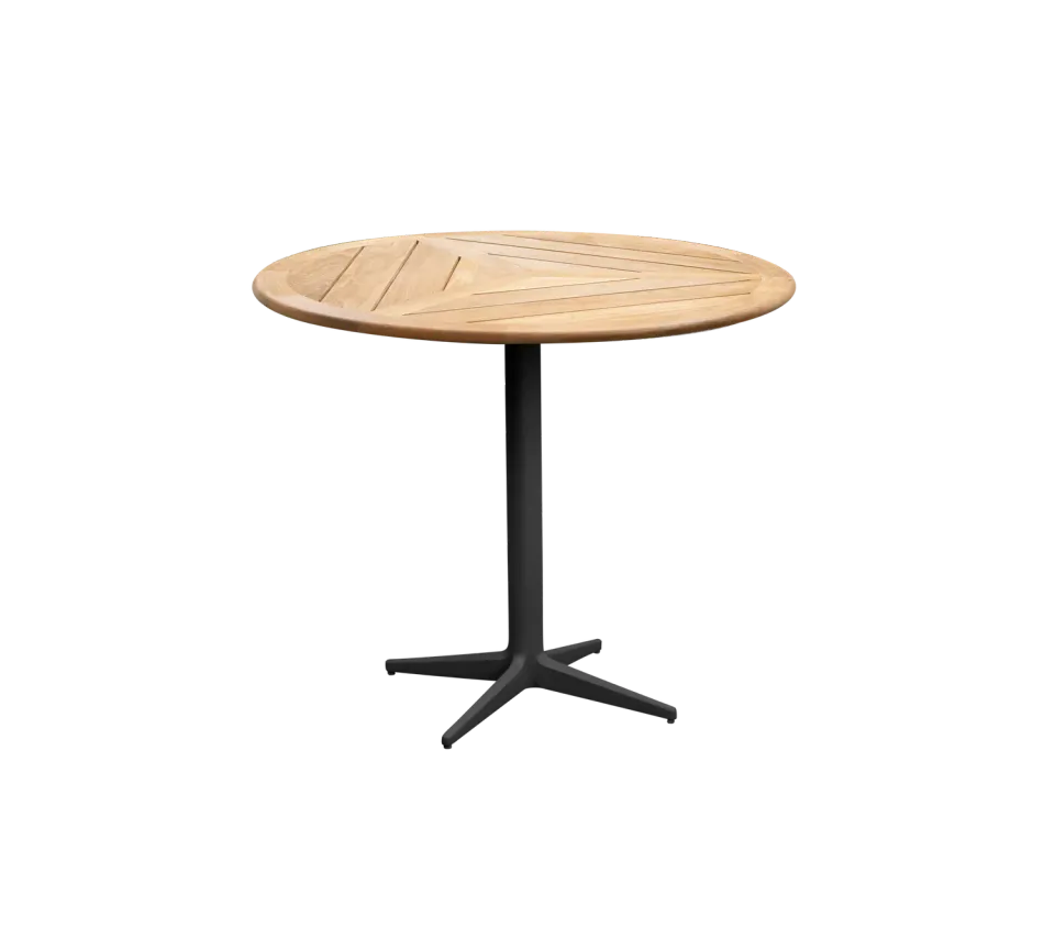 Cane-line Drop café Tisch Ø80 cm Teak wetterfest