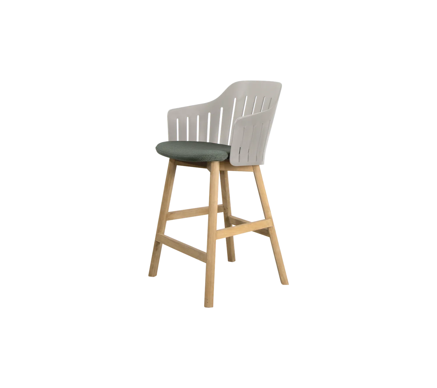 Cane-line Choice Counter Chair Barstuhl Schwarz Teak wetterfest