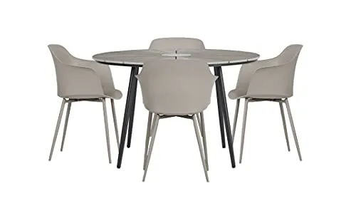 Envy Gartenmöbel-Set 4 Personen rund grau 120 cm