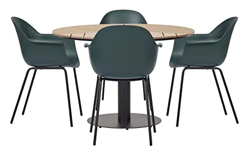 Envy Gartenmöbel-Set für 4 Personen Gartentisch Ocean-Kunststoff Grün