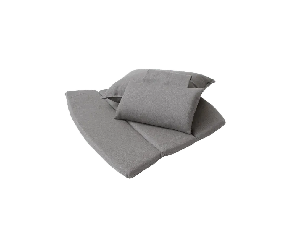 Cane-line Breeze Highback Kissen-Set Schwarz wetterfest