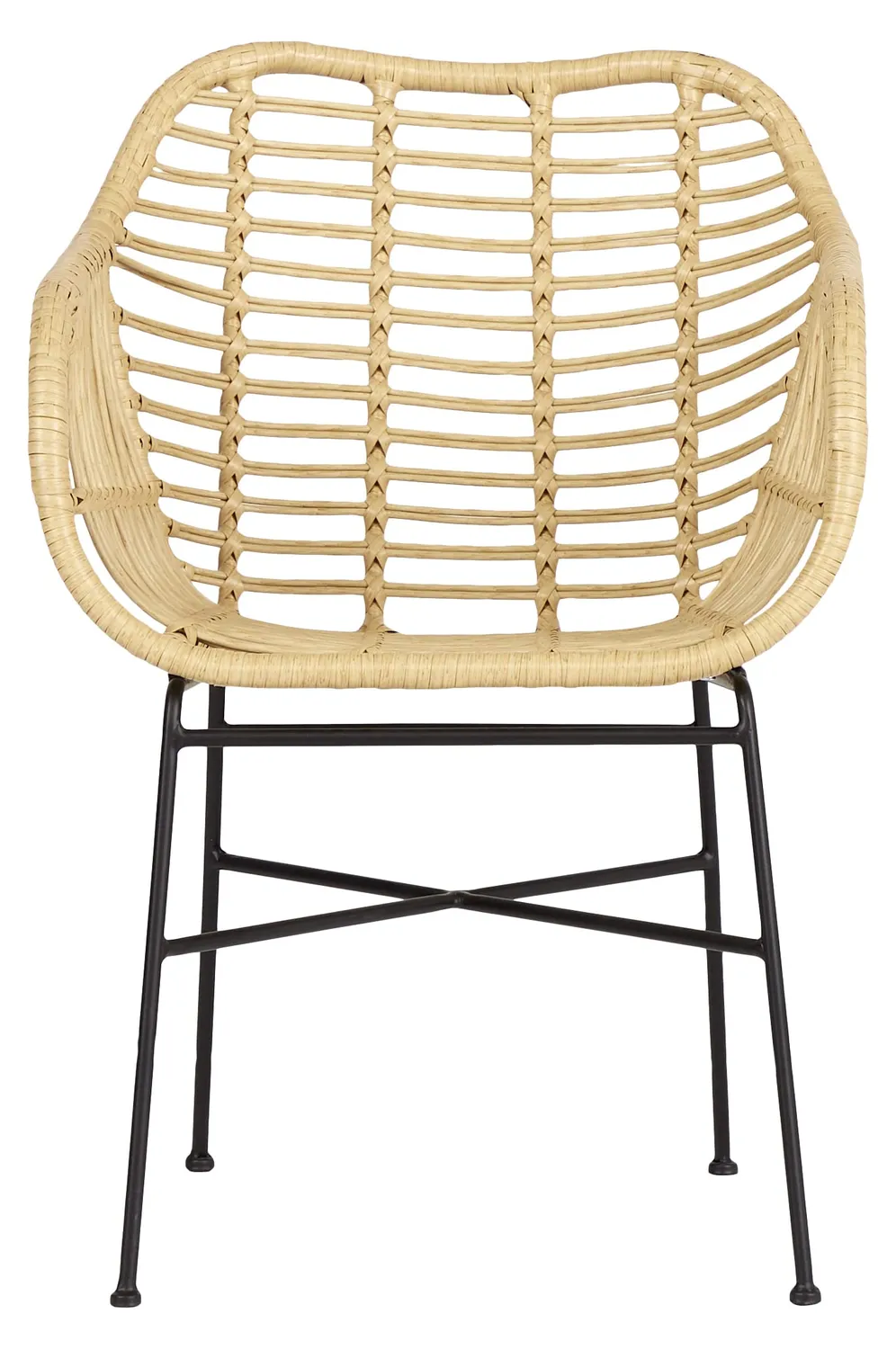 Envy Gartenmöbel-Set 4 Personen rund 110 cm Bambusoptik grau