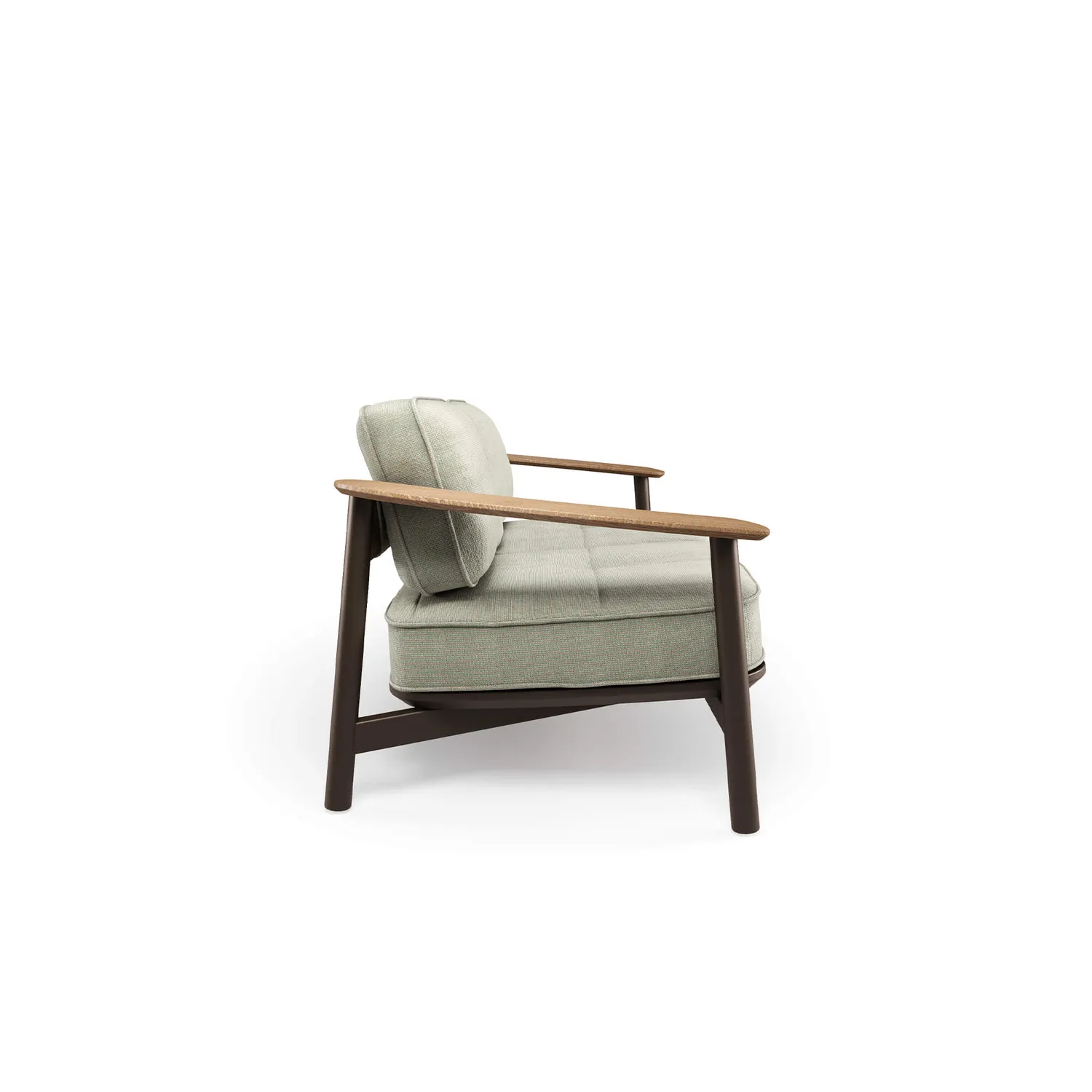 Emu Twins Sofa 2-Sitzer Alu-Teak outdoor