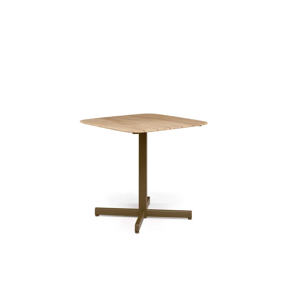 Emu Shine 79x79 Gartentisch Teak Aluminium