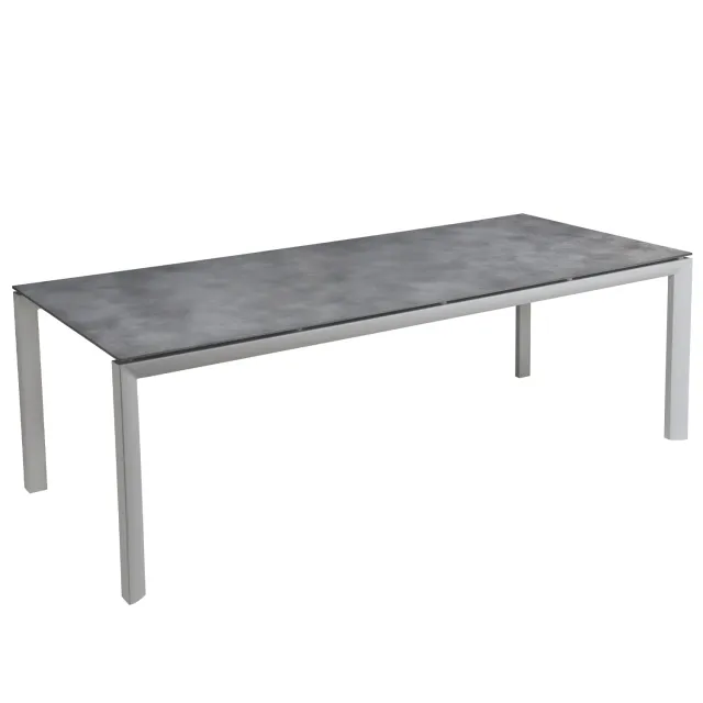 Grosfillex Greggia Gartentisch 220x95 cm Grau