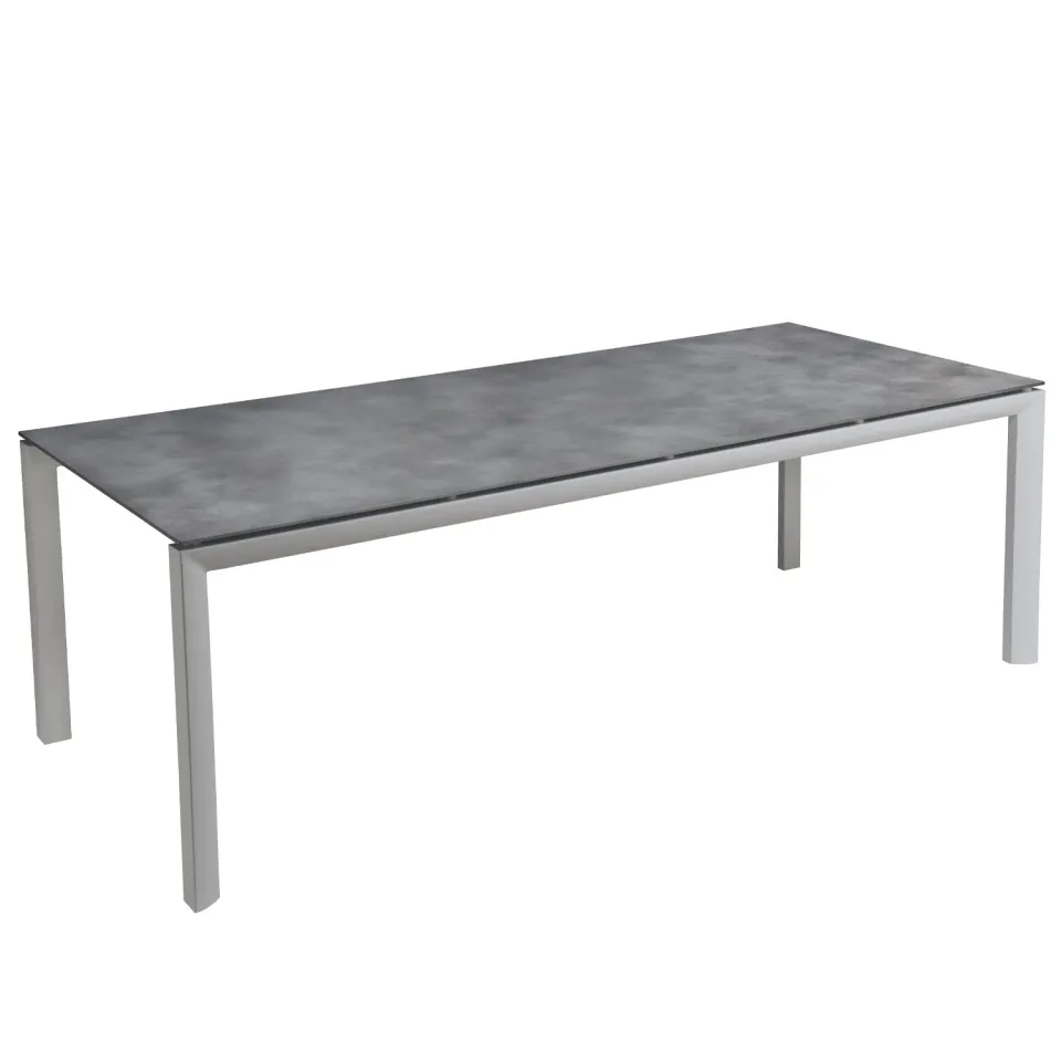 Grosfillex Greggia Gartentisch 220x95 cm Grau