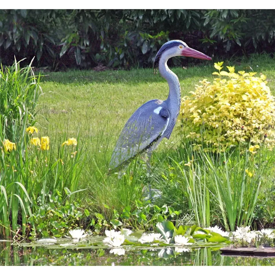 Garden Pleasure Fischreiher Gartenvogel aus Kunststoff