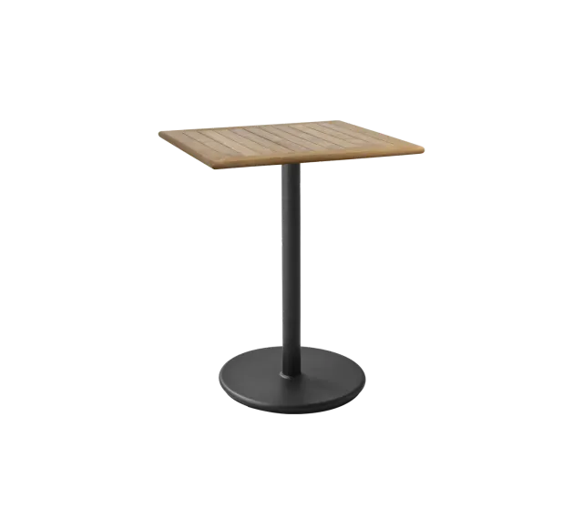 Cane-line Go café Tisch 72x72 cm Darkgrün Teak wetterfest