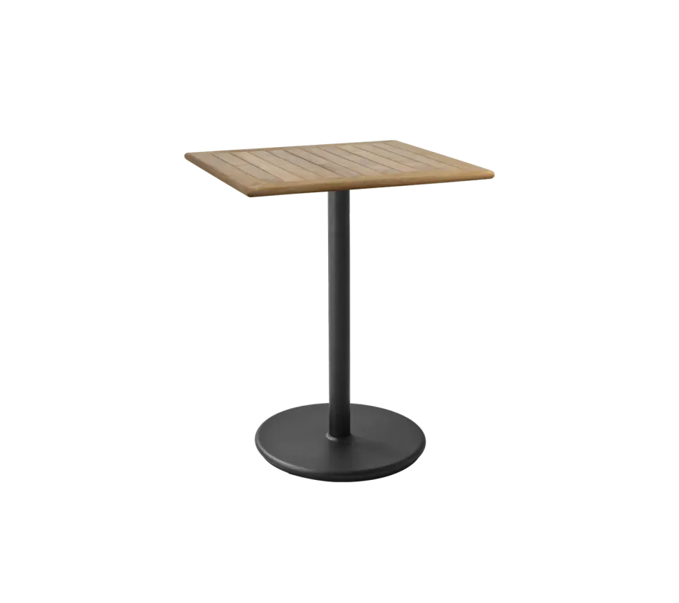 Cane-line Go café Tisch 72x72 cm Darkgrün Teak wetterfest