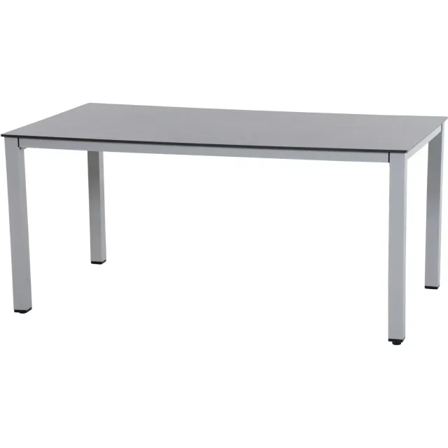 Siena Garden Lofttisch Sola 160 x 90 cm Stahl Silber