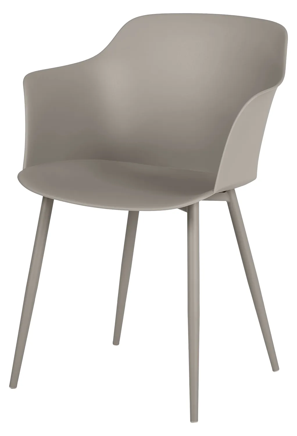 Envy Café-Set Balkonmöbel für 2 Personen Gartentisch 70 cm grau