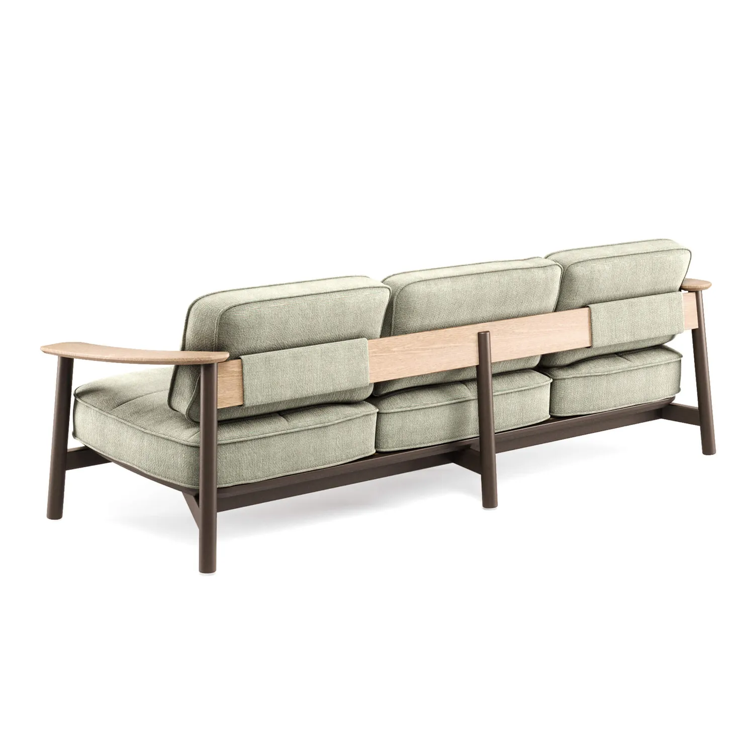 Emu Twins Gartensofa 3-Sitzer Alu-Teak