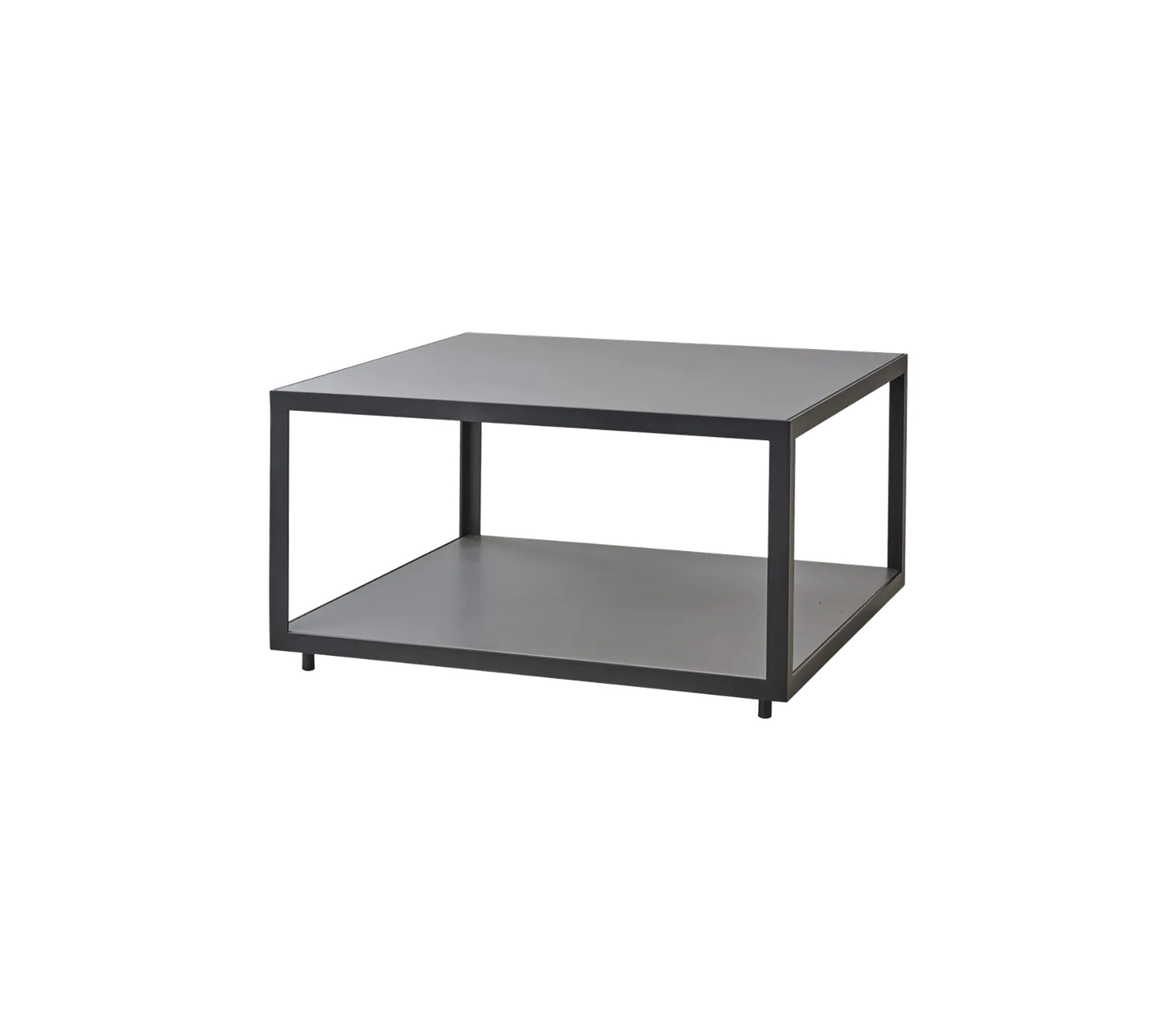 Cane-line Level Couchtisch groß lava grey teak keramik
