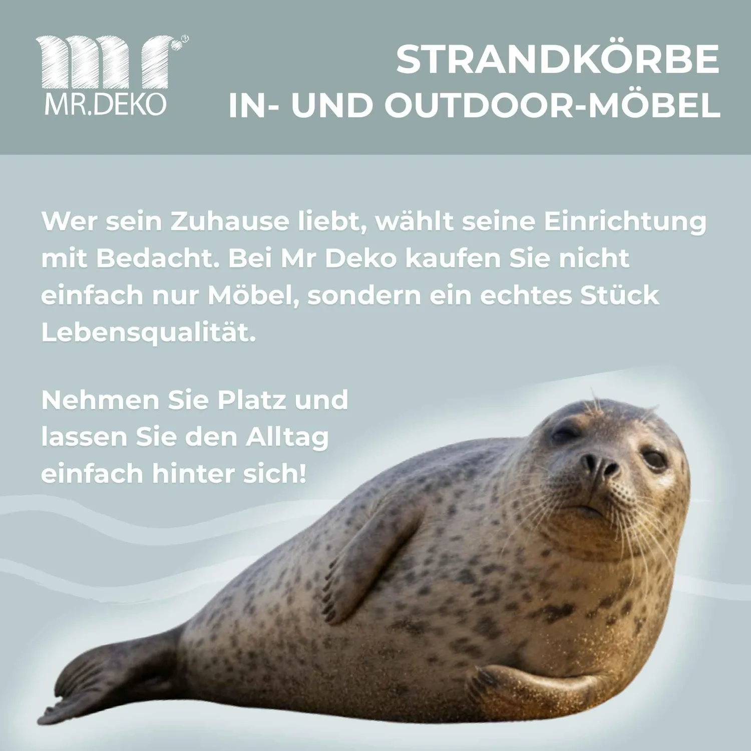 MR.DEKO Strandkorb-Zubehör Sektkühler Halterung Edelstahl