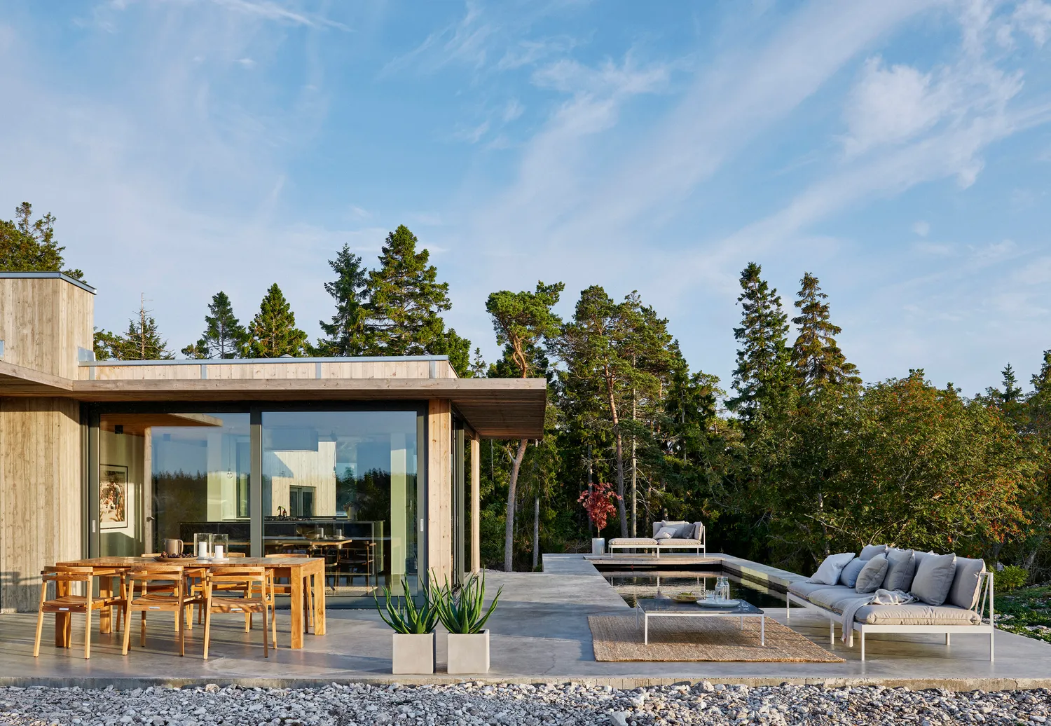 Skargaarden Bönan Lounge Ottomane Aluminium Outdoor