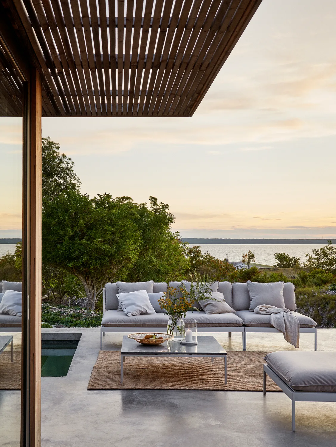 Skargaarden Bönan Lounge Sofa modular Sunbrella