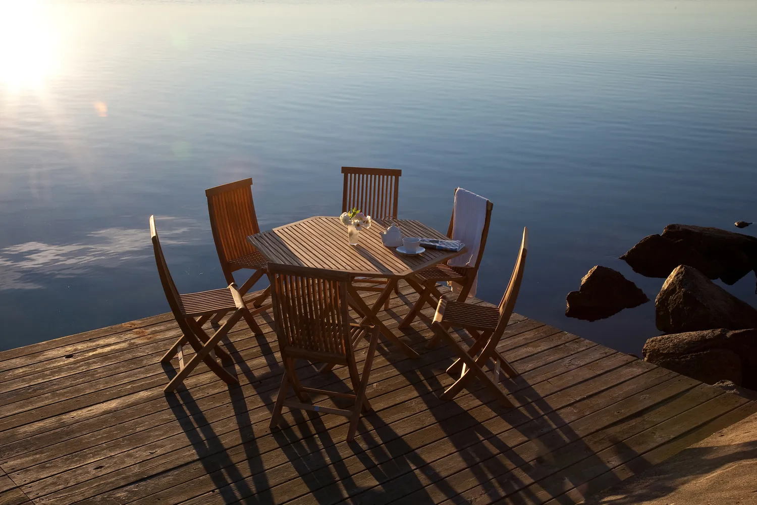 Skargaarden Viken Esstisch Teak Groß Garten