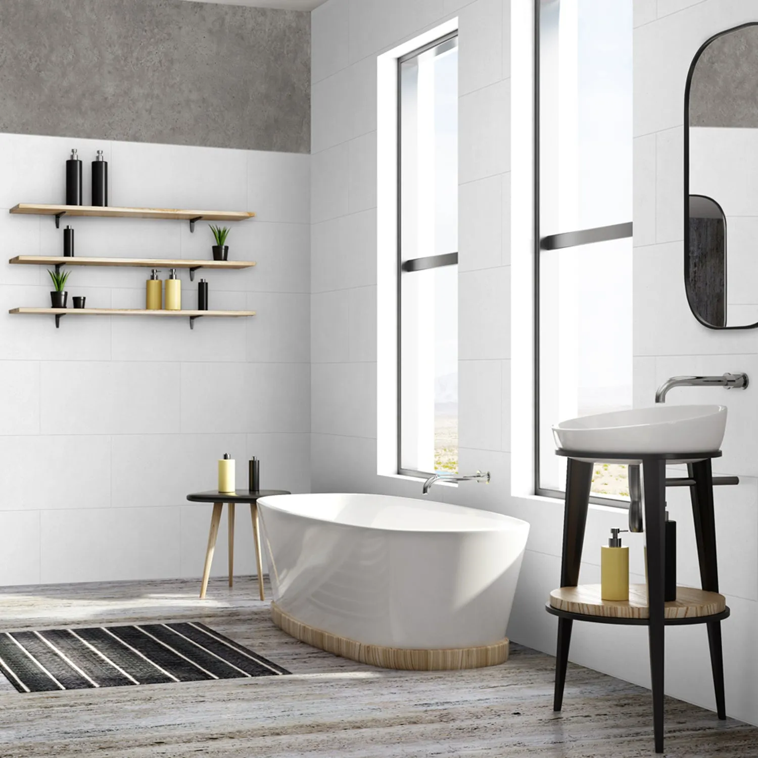 Grosfillex Gx Wall+ Stone Wandpaneel Black Stone Steinoptik