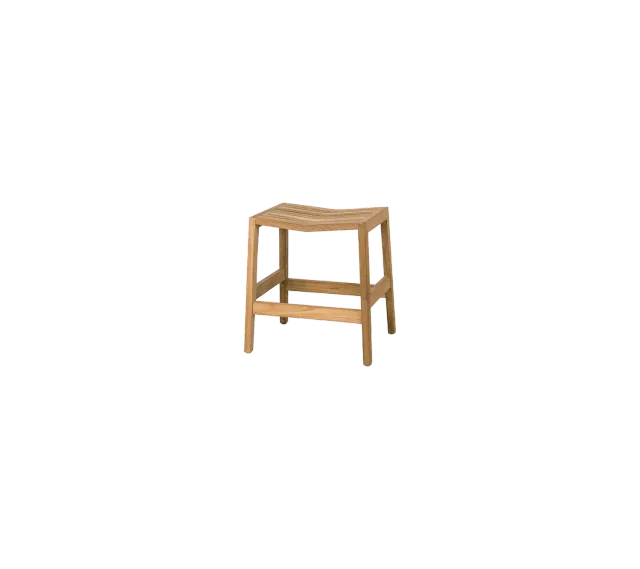Cane-line Flip Fußhocker Teak stapelbar naturbelassen