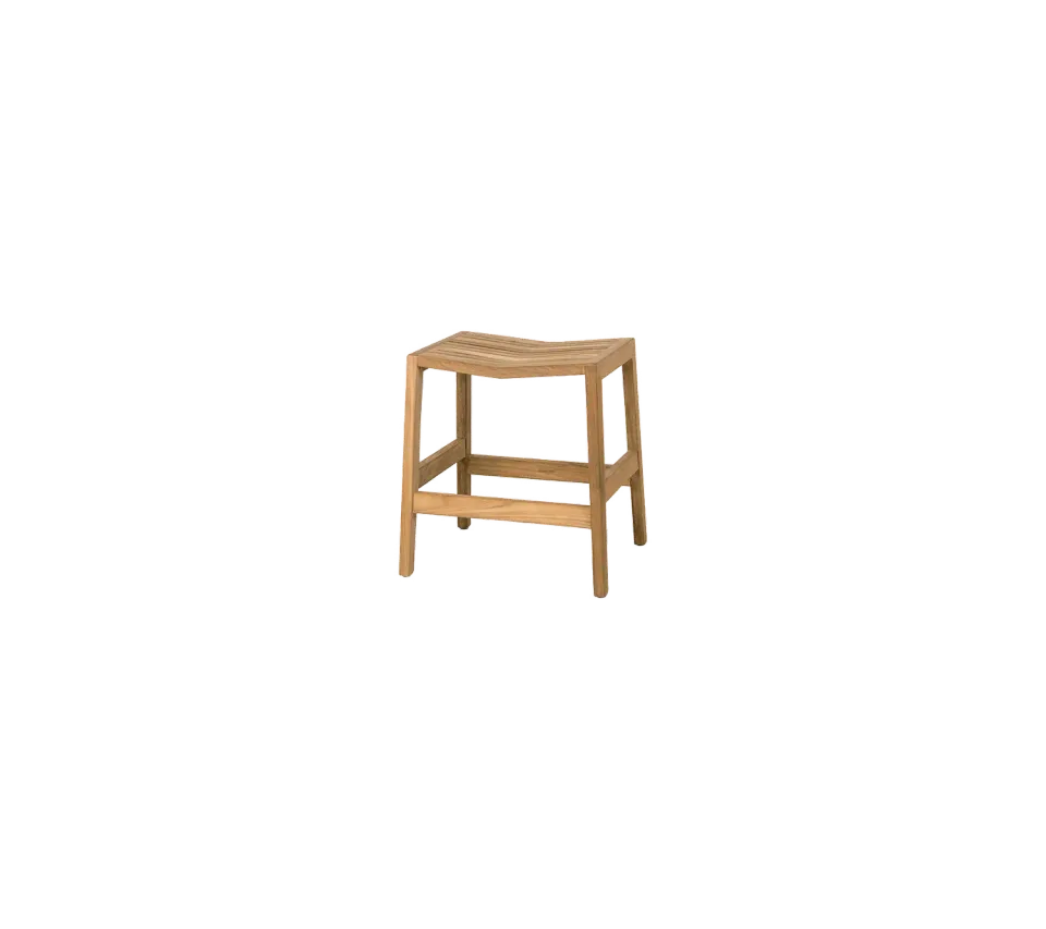 Cane-line Flip Fußhocker Teak stapelbar naturbelassen