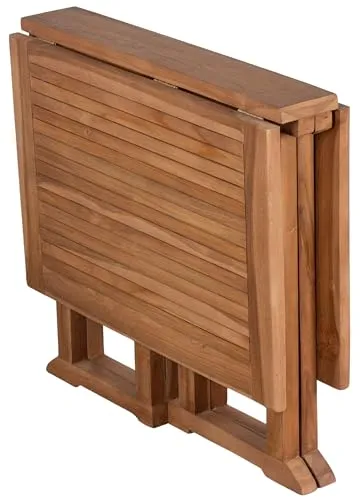 MR.DEKO Helston Klapptisch 120x80 cm Teakholz klappbar