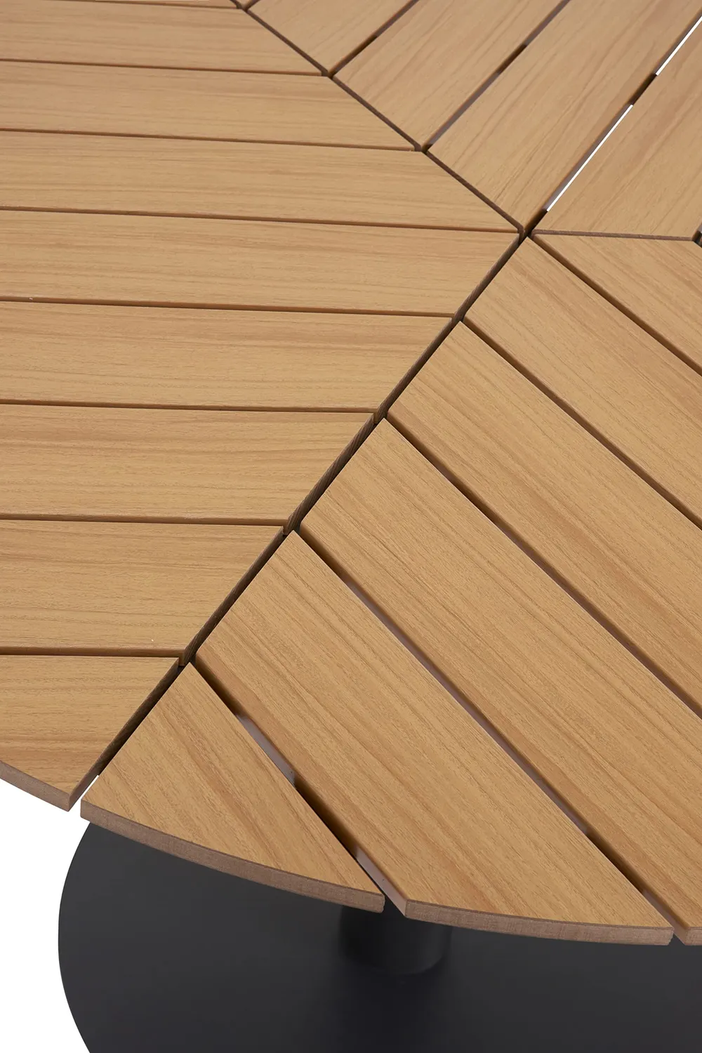 Envy Gartenmöbel-Set für 4 Personen Polywood Teak-Look 110 cm