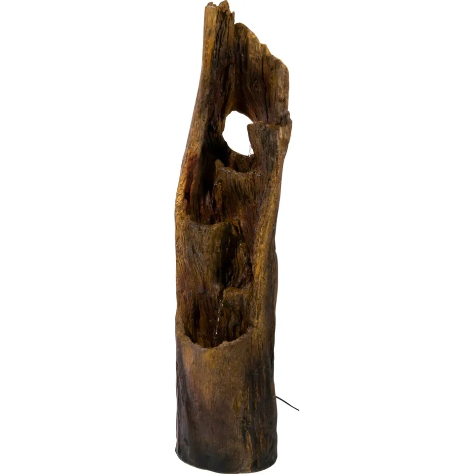 Dobar Gartenbrunnen XL Baumstamm mit Pumpe