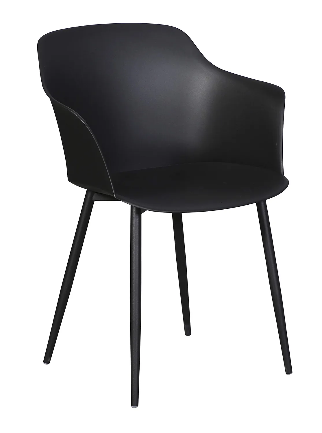 Envy Gartenmöbel-Set 200 cm 6 Personen Kunststoff schwarz