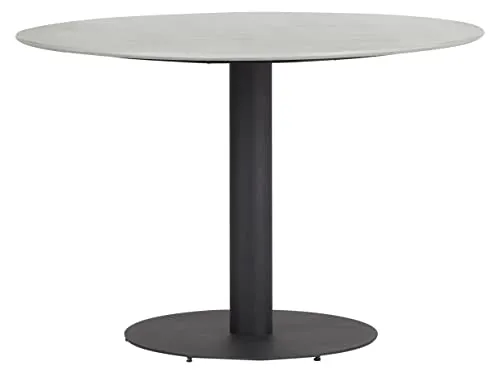 Envy Gartenmöbel-Set 4 Personen rund 110 cm Bambusoptik grau