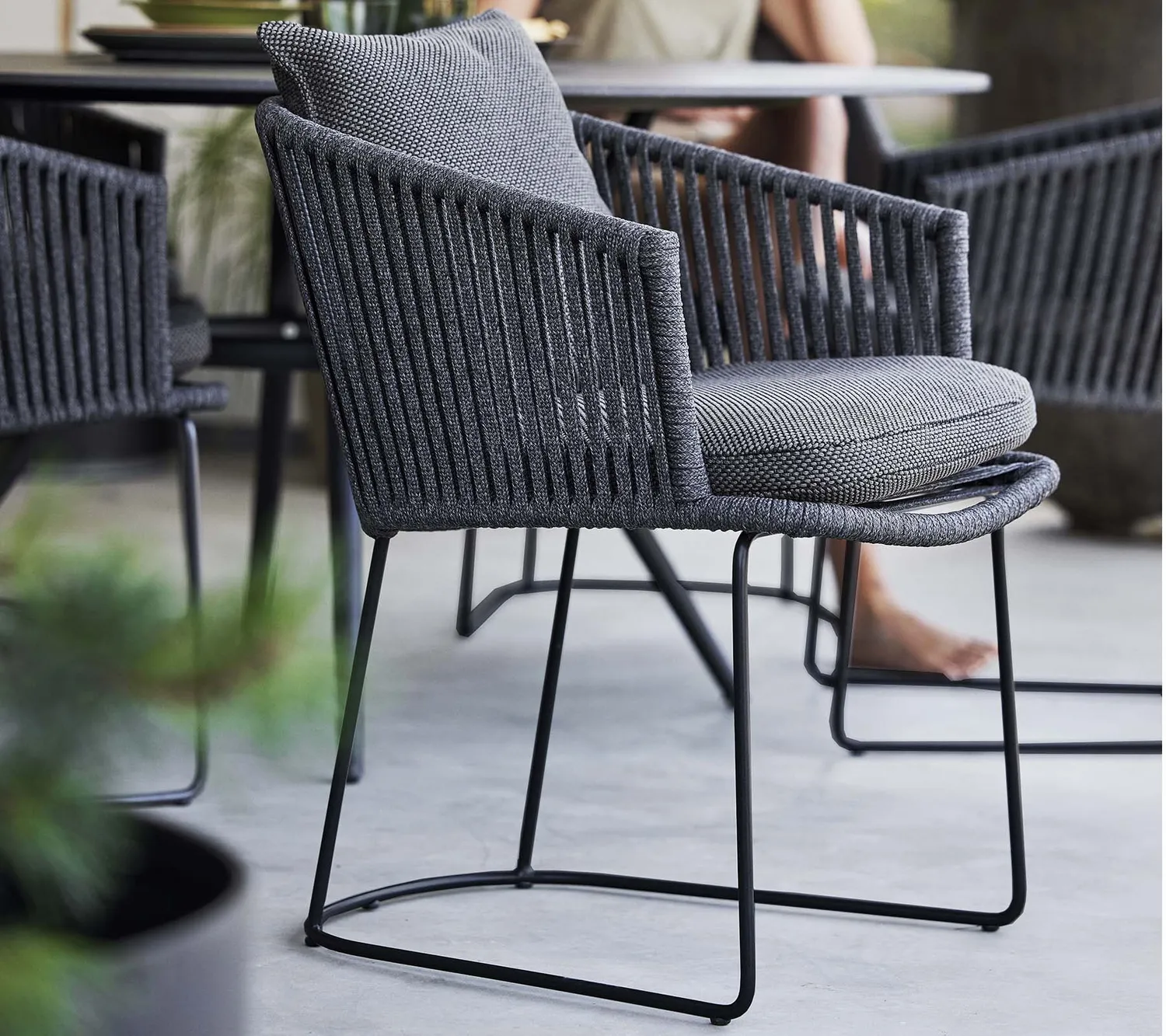 Cane-line Moments Stuhlkissenset sand natte outdoor