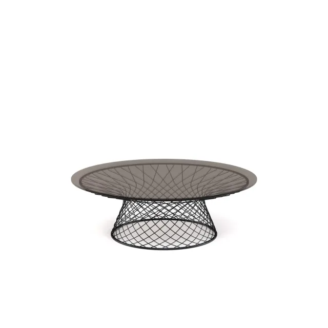 Emu Table System Mesa baja d120 Couchtisch Glas