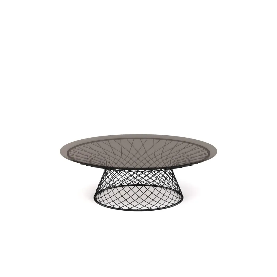 Emu Table System Mesa baja d120 Couchtisch Glas