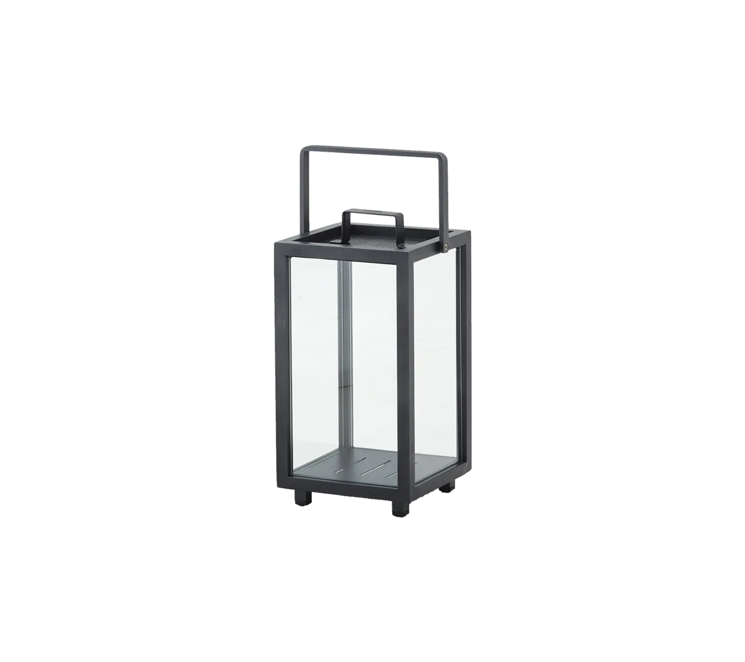 Cane-line Lighthouse Lighthouse Laterne klein Lava Grau Aluminium mit LED