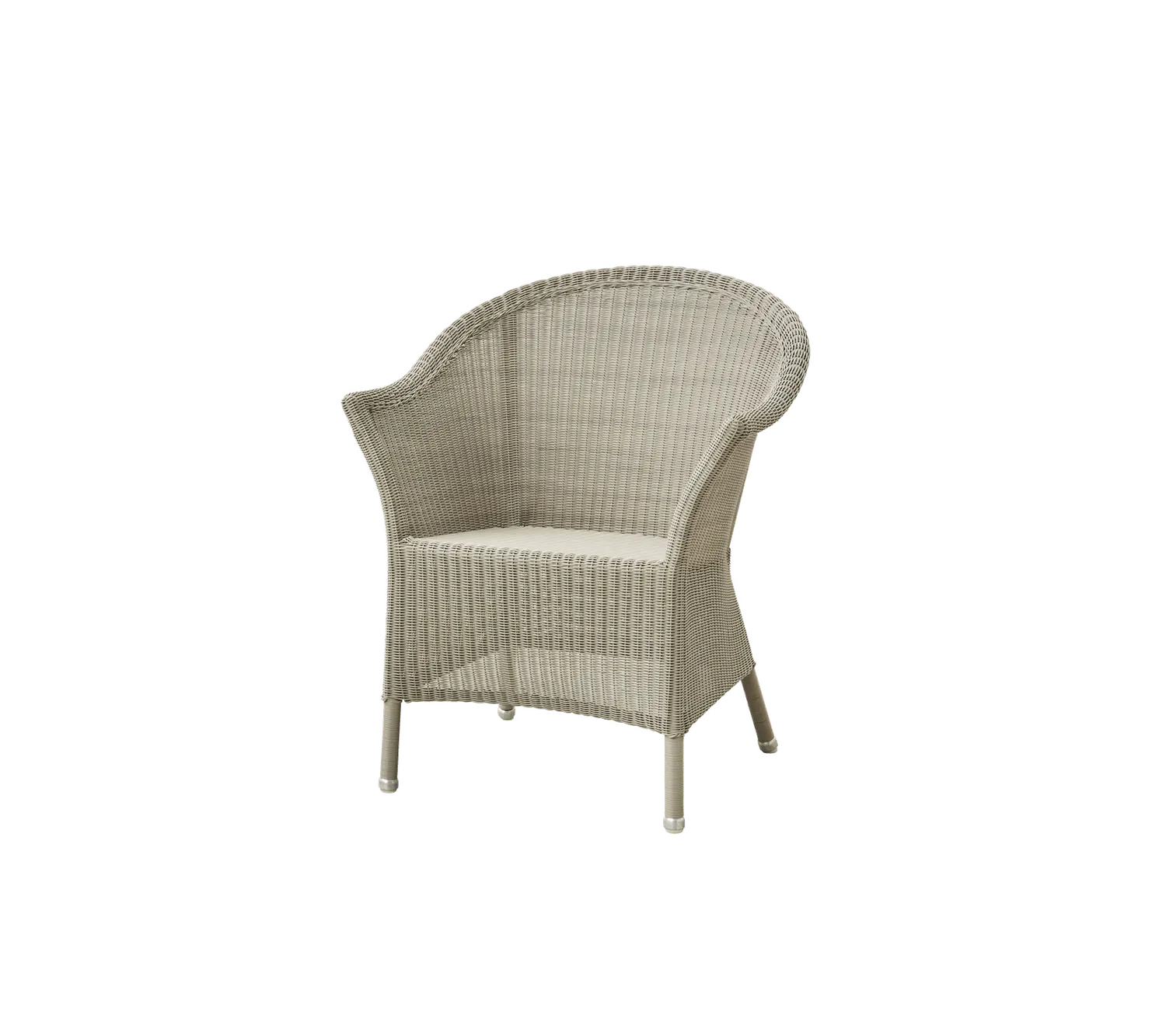 Cane-line Lansing chair Armlehnstuhl Taupe mit Sitzkissen Sand Natté wetterfest
