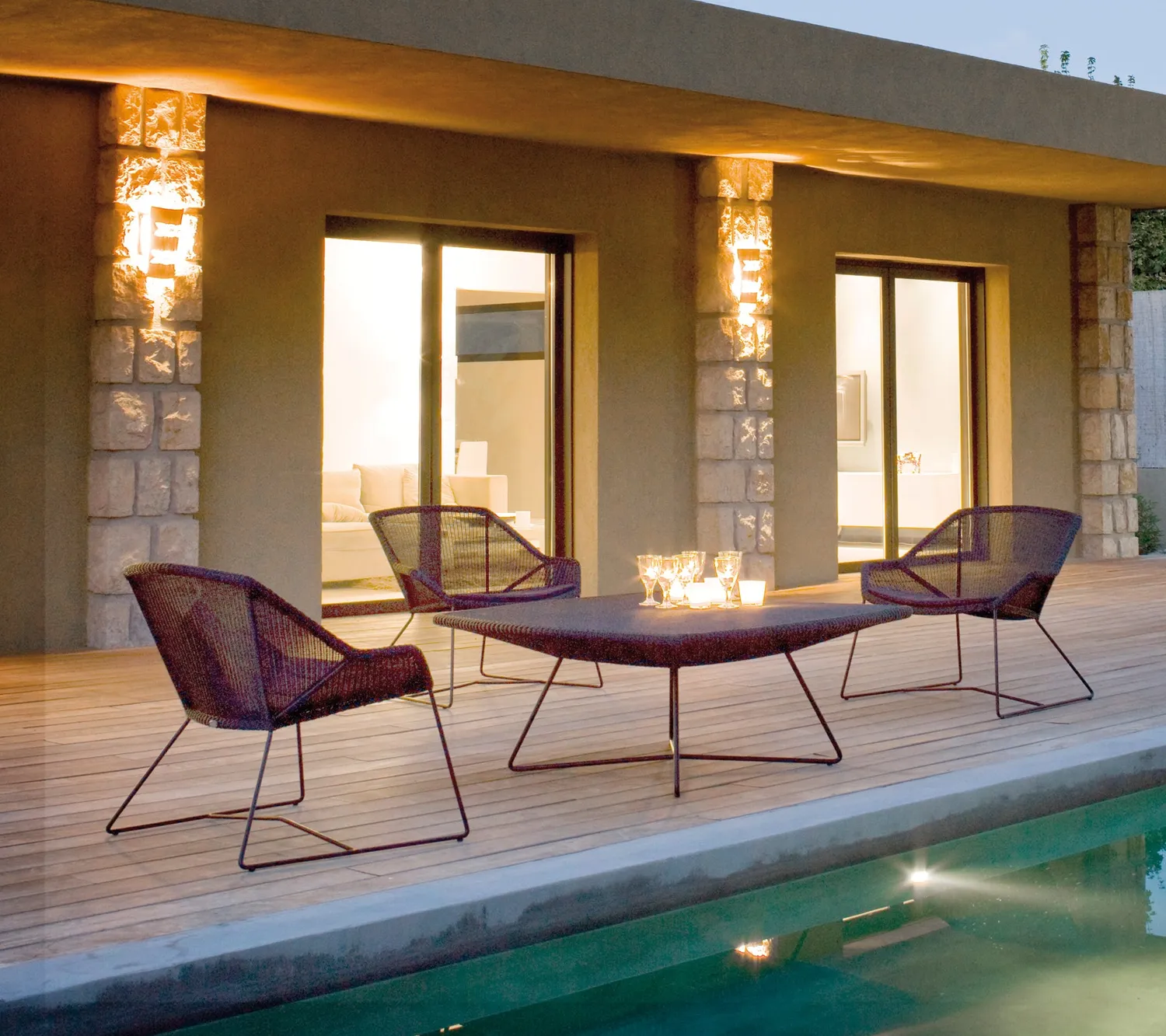 Cane-line Breeze Loungesessel Sand Weave Gartenstuhl