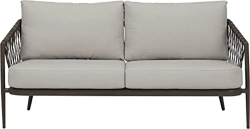 Envy Lounge-Set für 5 Personen Gartenmöbel-Set Braun Staub Natur Polyrattan