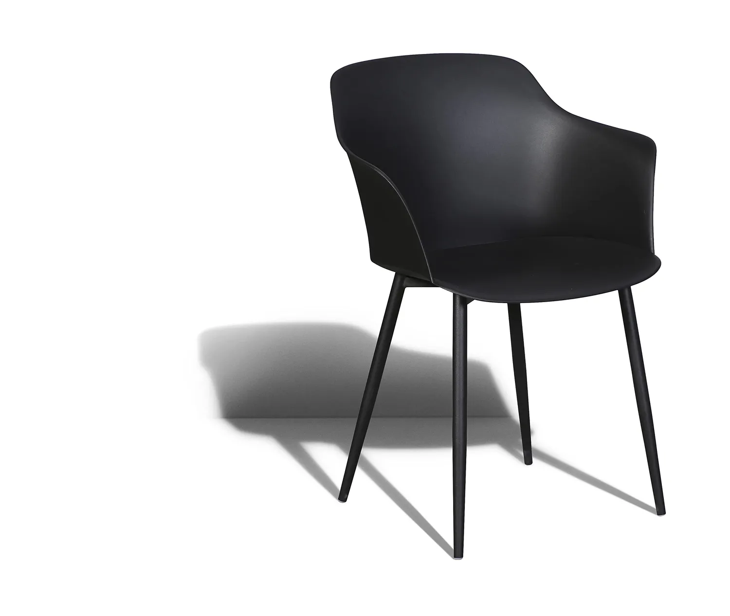 Envy Café-Set für 2 Personen Balkonmöbel Grau 70 cm Durafit