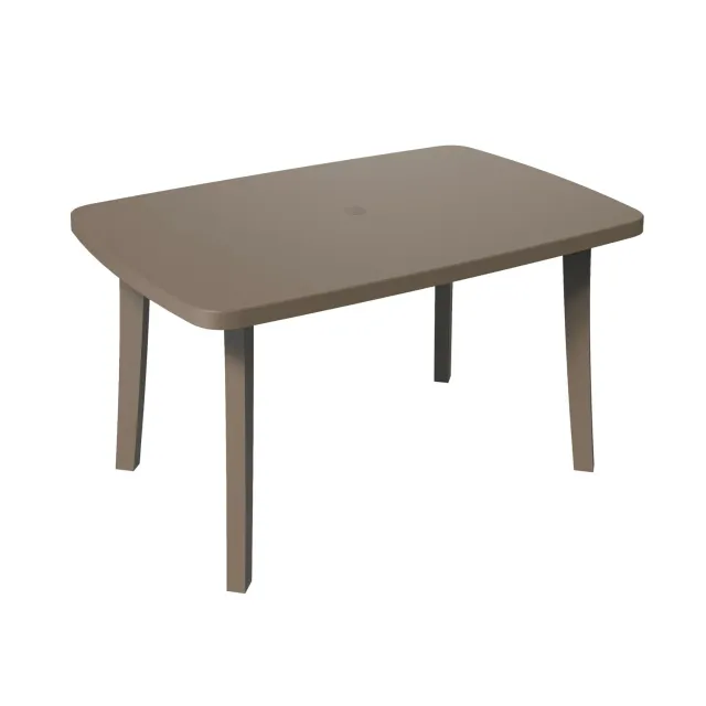 Grosfillex Miami 133x90 Gartentisch Weiß Kunststoff