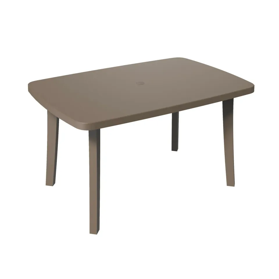 Grosfillex Miami 133x90 Gartentisch Weiß Kunststoff