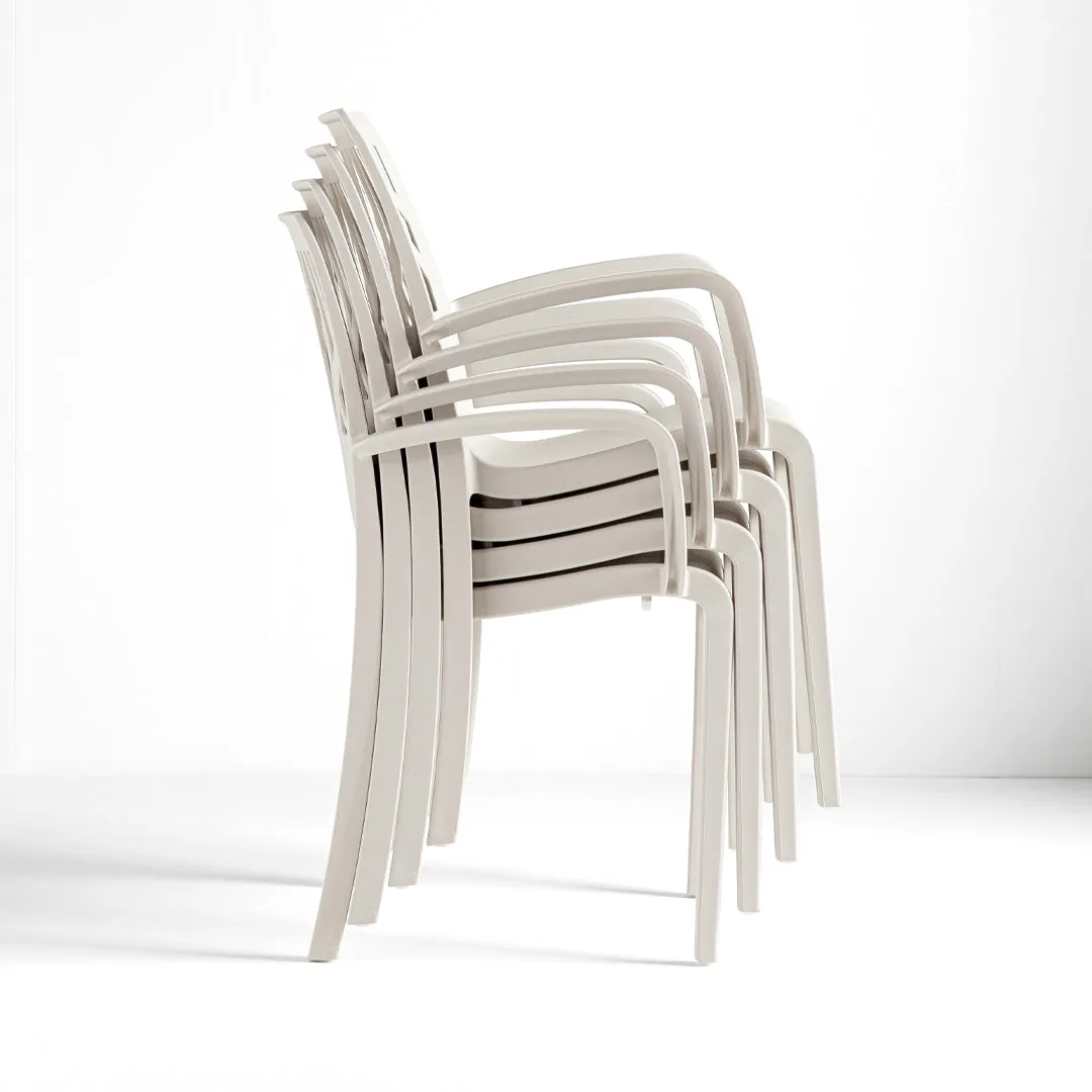 Grosfillex Vegetal Gartensessel Lin Pflanzen-Design